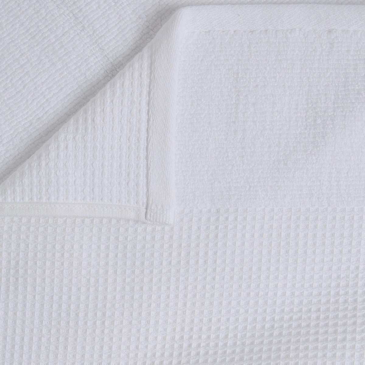 TOALLA DE BAÑO RIPLEY HOME WAFFLE 100X160 CM BLANCO - 5