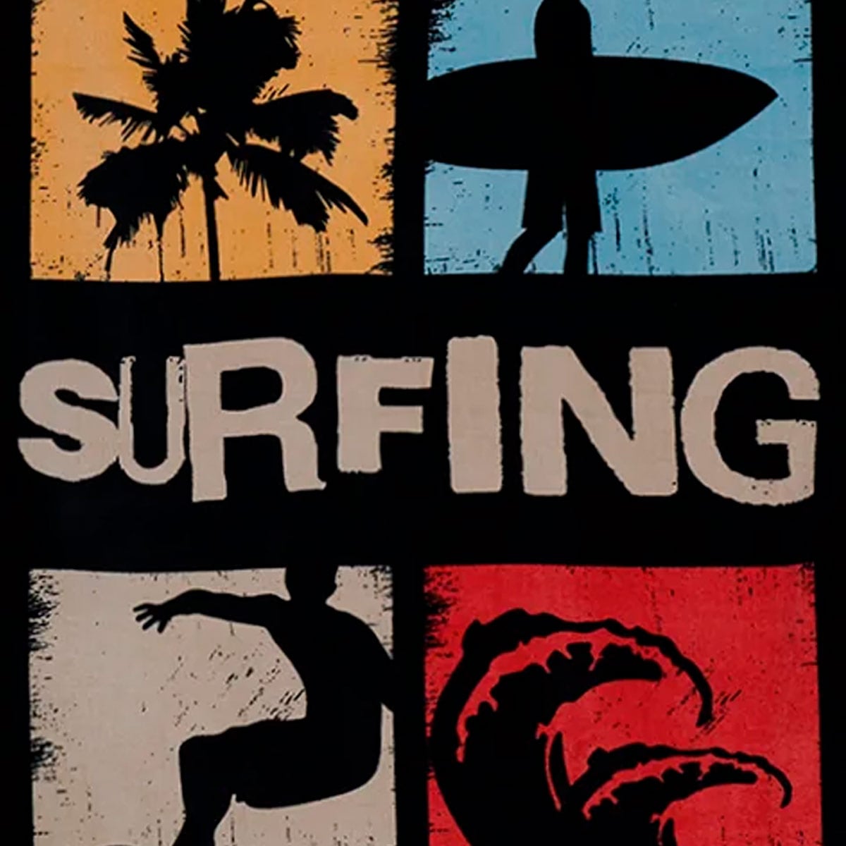 TOALLA DE PLAYA CLOUDBREAK VELOUR SURFING CALIFORNIA NEGRO - 5