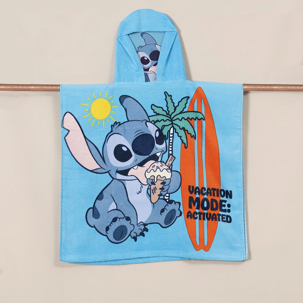 TOALLA CAPUCHA DISNEY ALGODÓN STITCH - 1