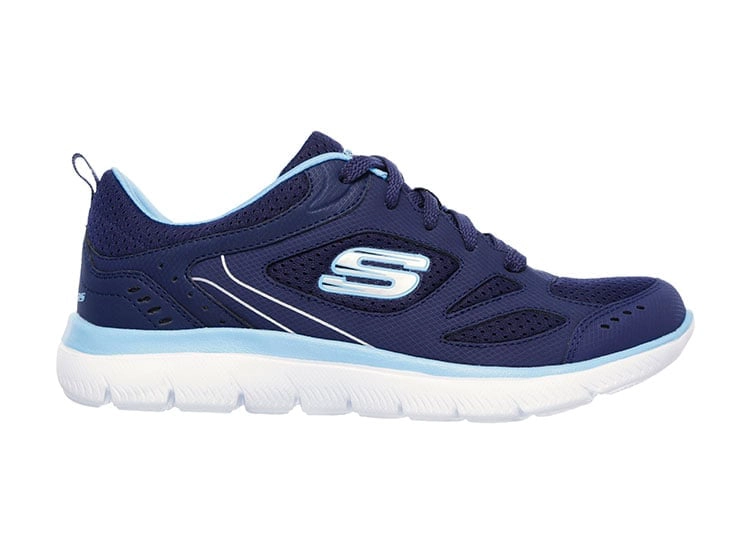ZAPATILLAS MUJER SKECHERS RUNNING AZUL 12982-NVBL - 1