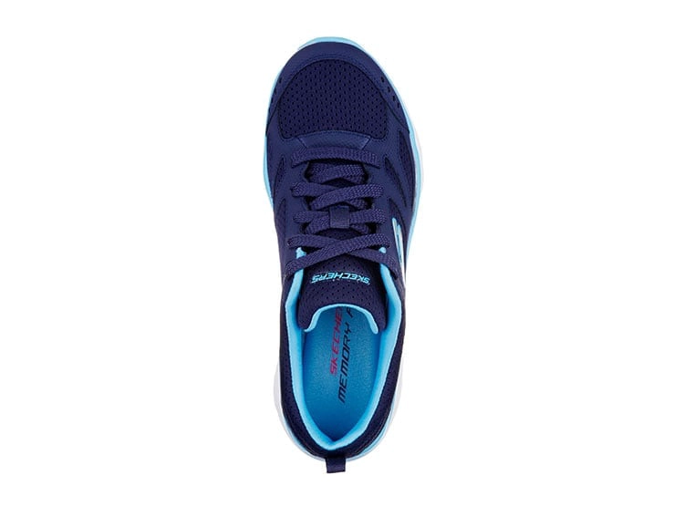 ZAPATILLAS MUJER SKECHERS RUNNING AZUL 12982-NVBL - 4