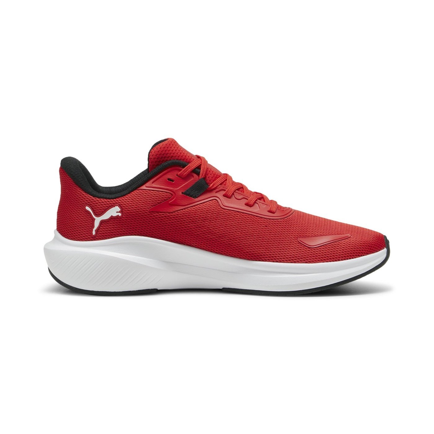 Zapatillas Super Team Hombre - Cuero Rojo, Cierre De Cordones, Suela Plana