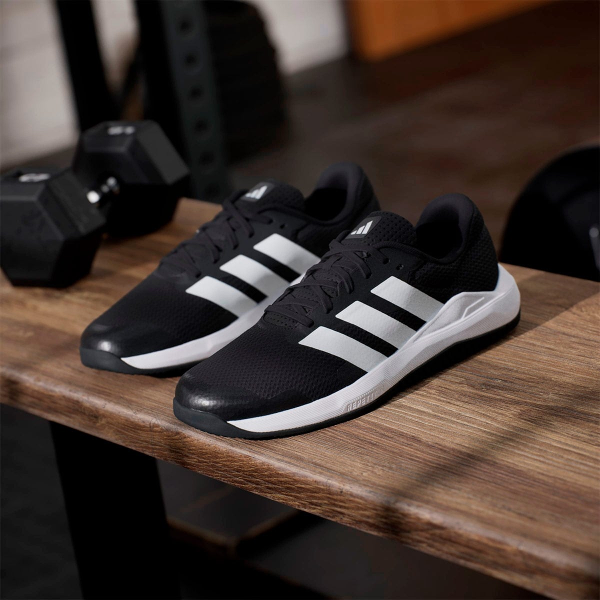 ZAPATILLAS HOMBRE ADIDAS CROSS TRAINING NEGRO DROPSET BASE - 3