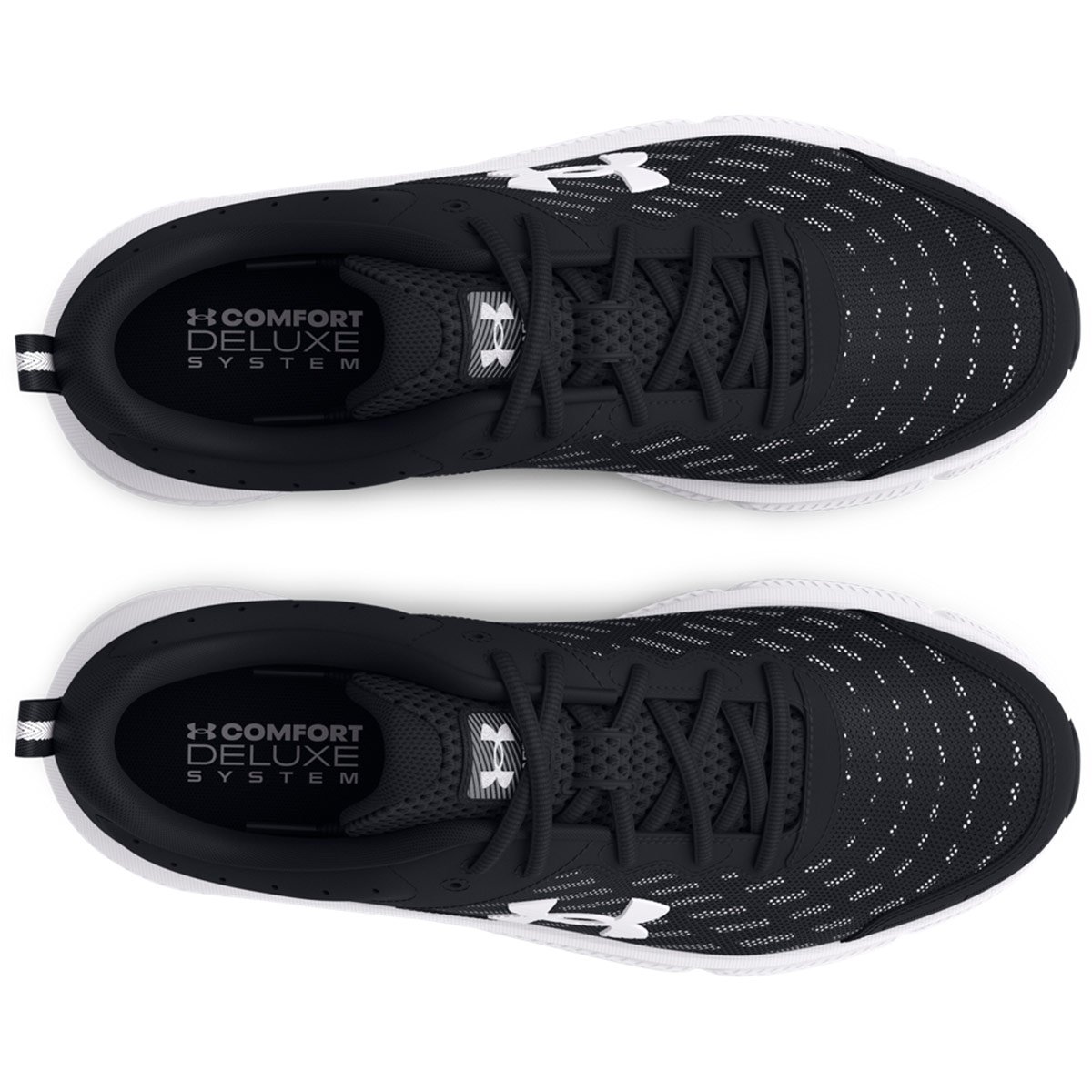 ZAPATILLAS HOMBRE UNDER ARMOUR RUNNING NEGRO CHARGED ASS CUERO - 4