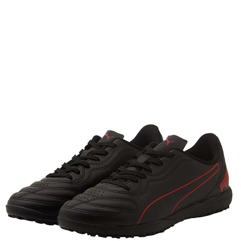 PUMA FÚTBOL ZAPATILLAS NIÑO PUMA FÚTBOL PASTO SINTÉTICO NEGRO CLASSICO TT - 4