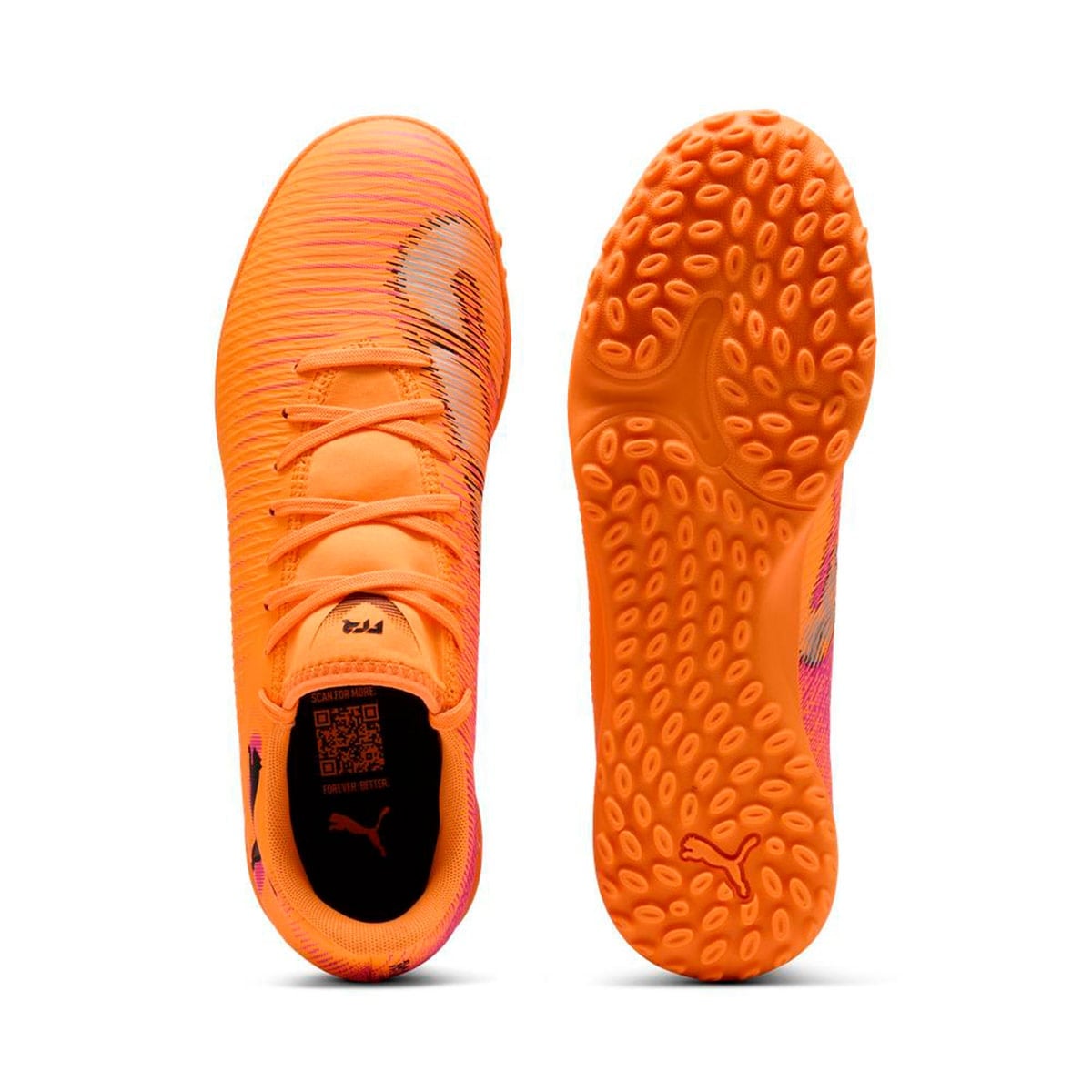 ZAPATILLAS HOMBRE PUMA FÚTBOL PASTO SINTÉTICO NARANJO FUTURE 8 PLAY TT - 4