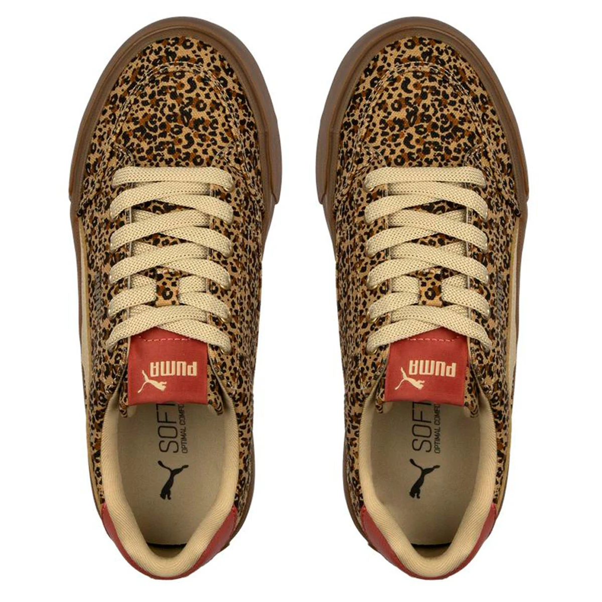 ZAPATILLA MUJER PUMA JOGGING MARRÓN COURT CLASSIC VULC FS PLATFORM ANIMAL WNS - 4