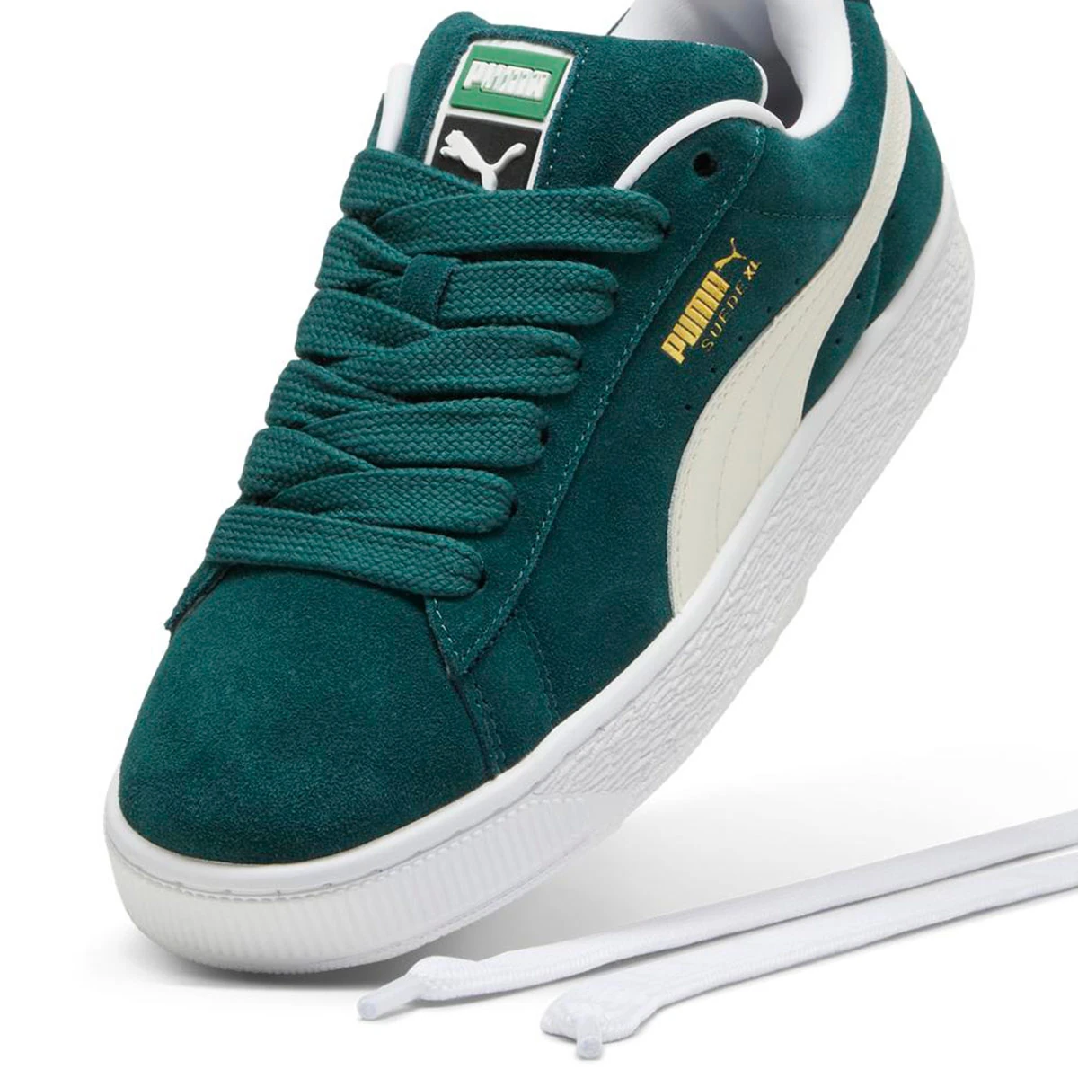ZAPATILLA MUJER PUMA JOGGING VERDE SUEDE XL - 6