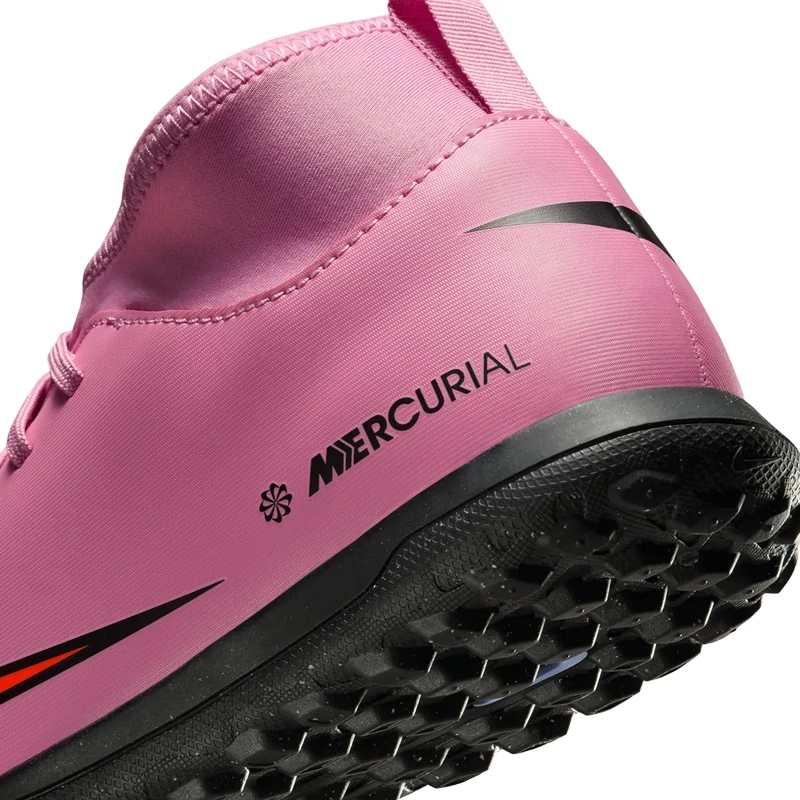 ZAPATILLAS NIÑO NIKE FUTBOL INDOOR ROSADO JR SUPERFLY 10 CLUB TF - 5