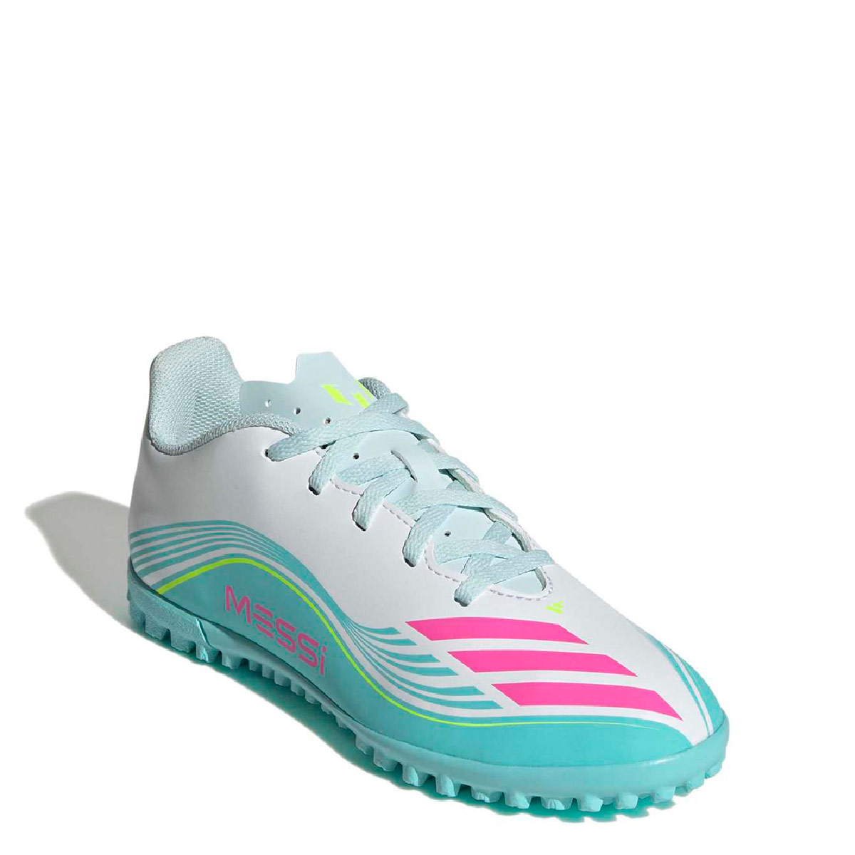 ZAPATILLAS NIÑO ADIDAS FÚTBOL PASTO SINTÉTICO BLANCO F50 MESSI CLUB0 - 4