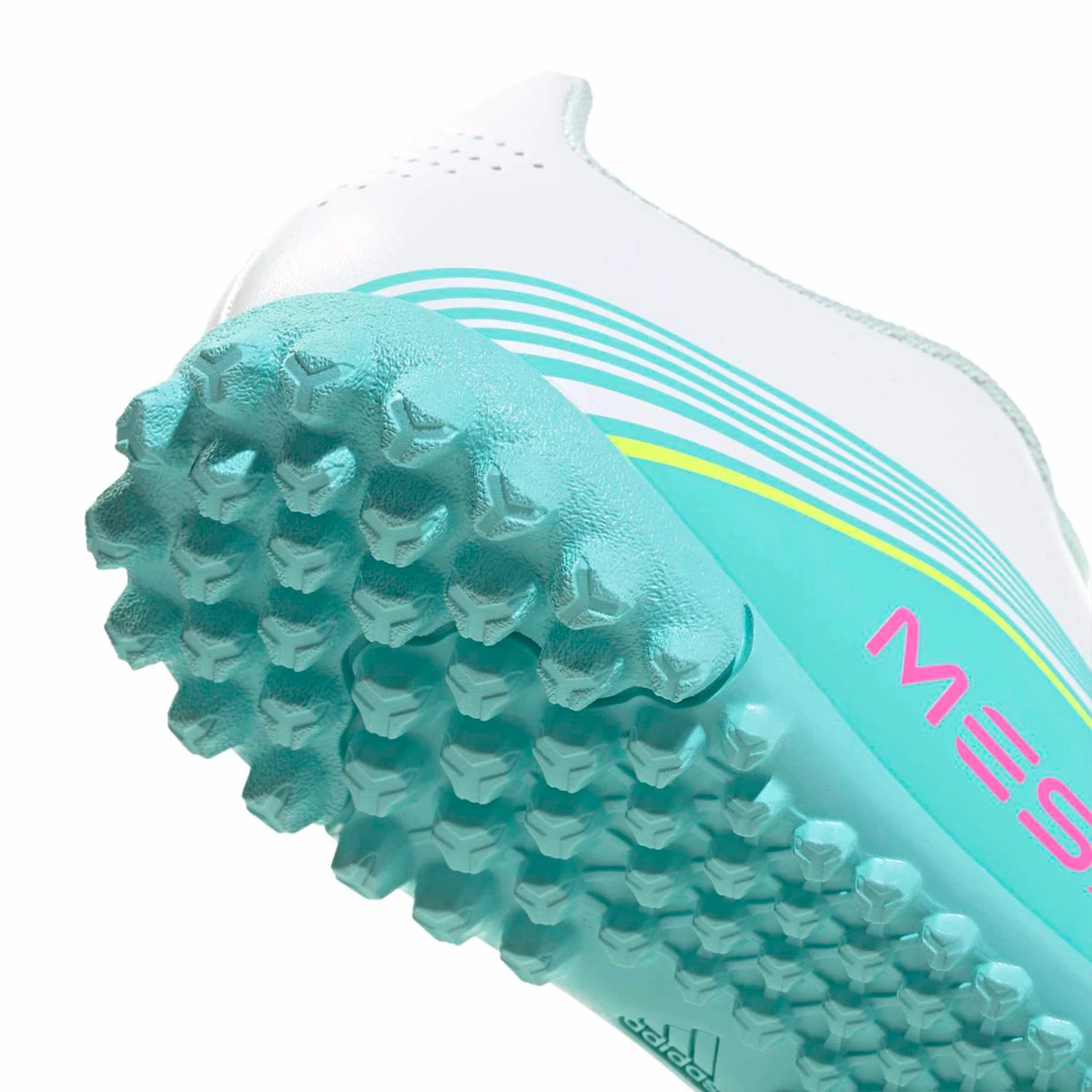 ZAPATILLAS NIÑO ADIDAS FÚTBOL PASTO SINTÉTICO BLANCO F50 MESSI CLUB0 - 6