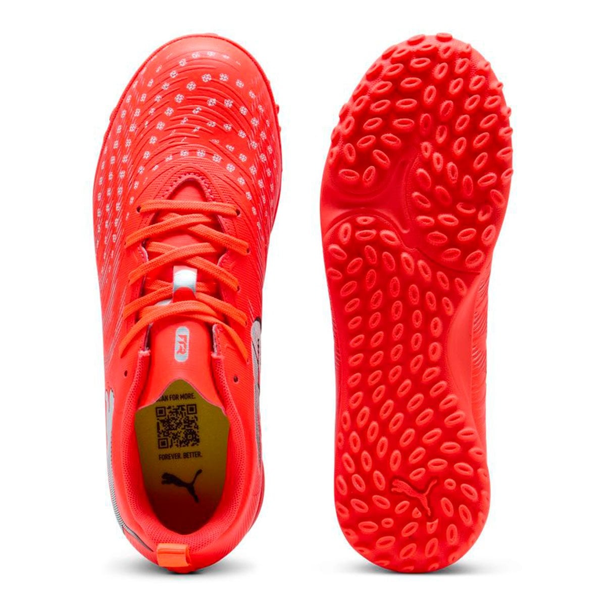 ZAPATILLAS NIÑO PUMA FÚTBOL PASTO SINTÉTICO ROJO FUTURE 9 PLAY TT JR - 4