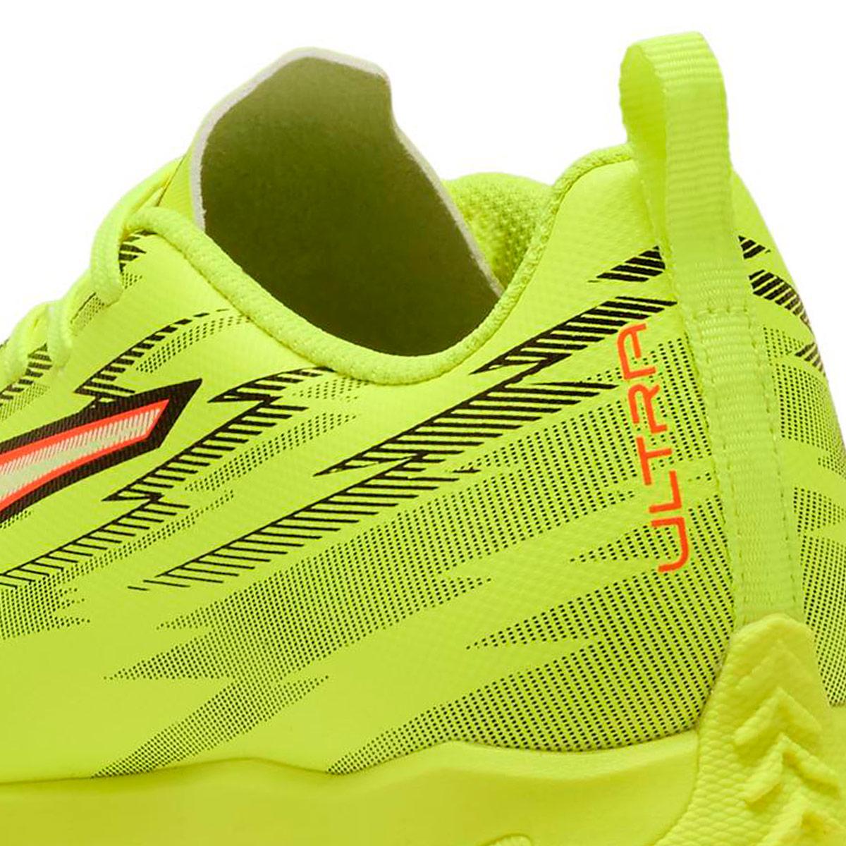 ZAPATILLAS NIÑO PUMA FÚTBOL PASTO SINTÉTICO AMARILLO ULTRA 6 PLAY TT JR - 6