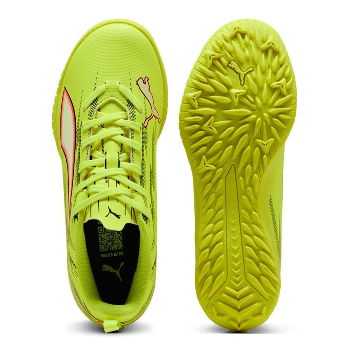 ZAPATILLAS NIÑO PUMA FÚTBOL PASTO SINTÉTICO AMARILLO ULTRA 6 PLAY TT JR - 4