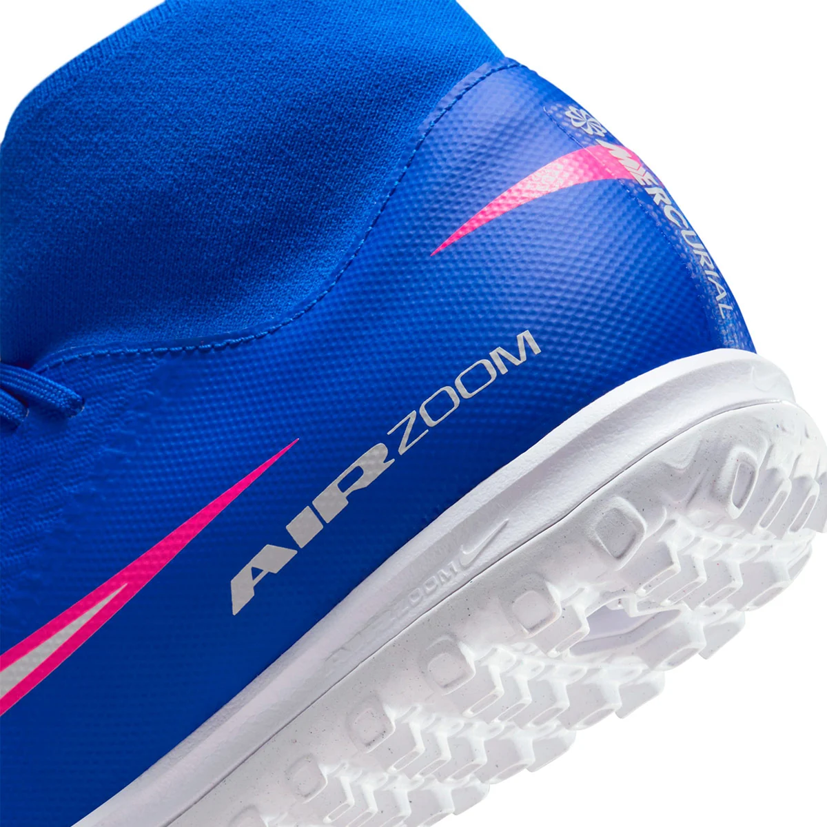 ZAPATILLAS UNISEX NIKE FÚTBOL PASTO SINTÉTICO AZUL ZM SUPERFLY 10 ACADEMY TF - 5