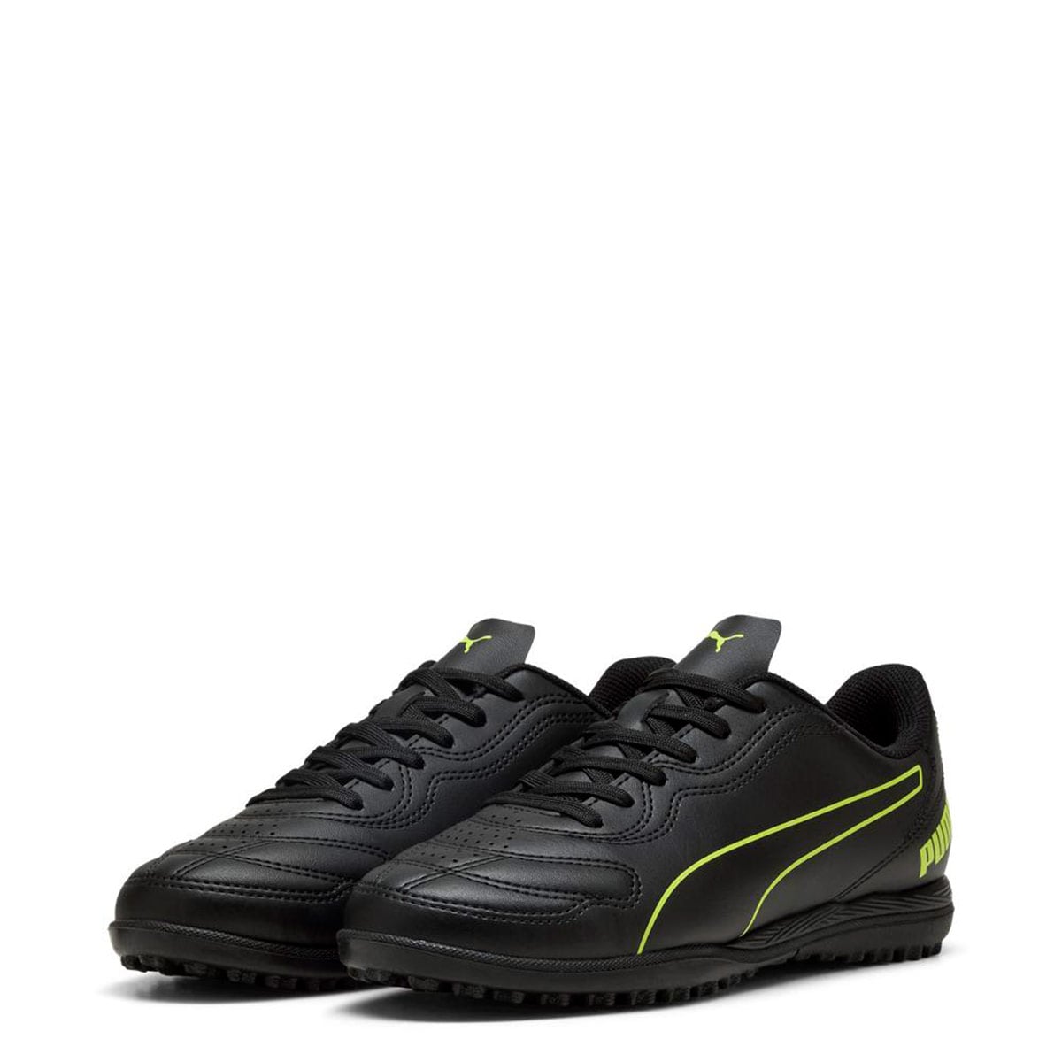 ZAPATILLAS NIÑO PUMA FÚTBOL PASTO SINTÉTICO NEGRO CLASSICO TT - 1