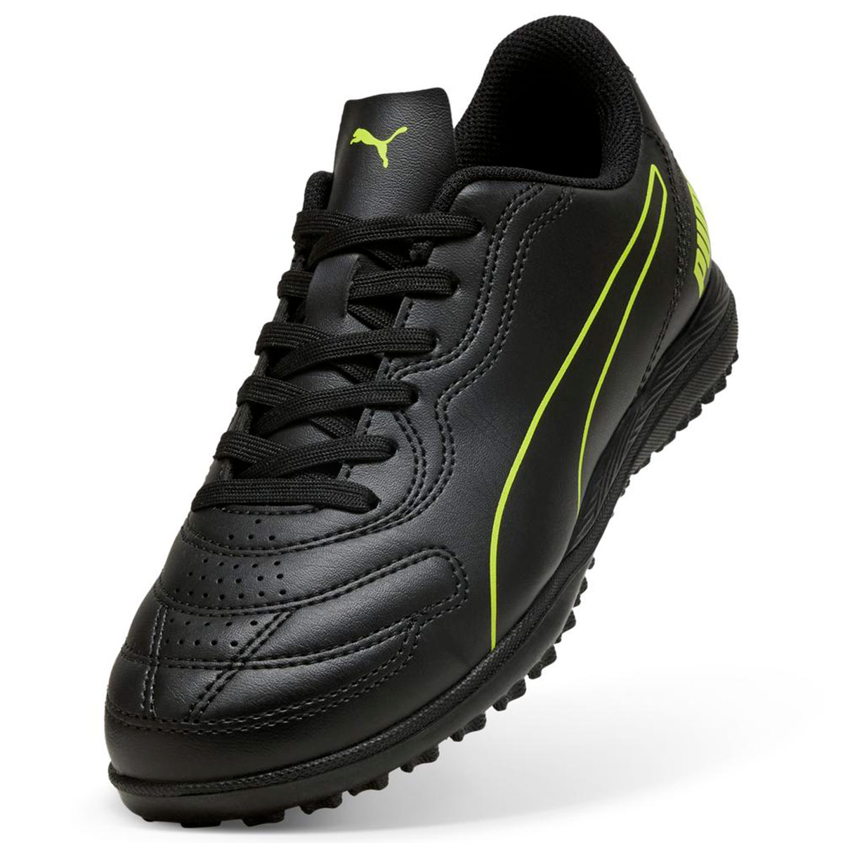 ZAPATILLAS NIÑO PUMA FÚTBOL PASTO SINTÉTICO NEGRO CLASSICO TT - 4