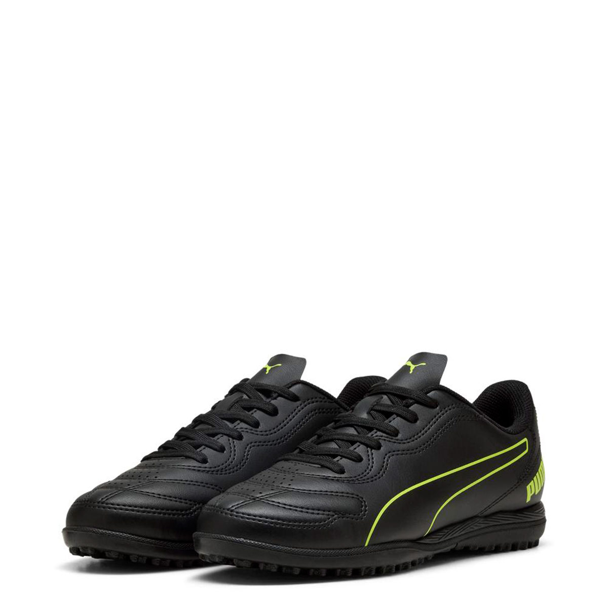 ZAPATILLAS NIÑO PUMA FÚTBOL PASTO SINTÉTICO NEGRO CLASSICO TT - 1