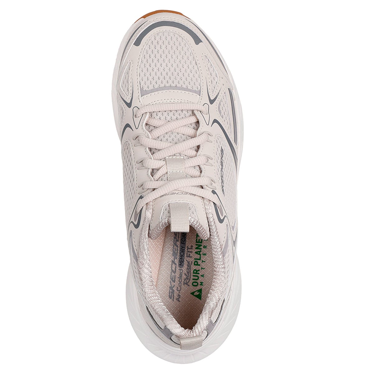 ZAPATILLAS MUJER SKECHERS TODA ACTIVIDAD CREMA EDGERIDE - 4