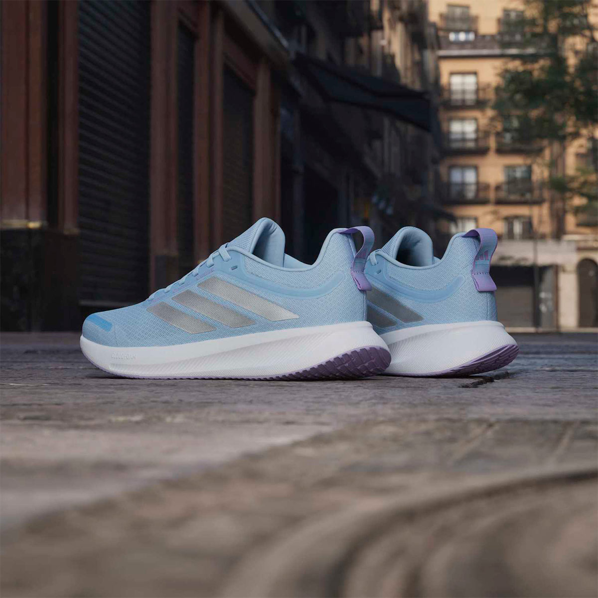 ZAPATILLAS MUJER ADIDAS RUNNING AZUL RUNBLAZE - 4