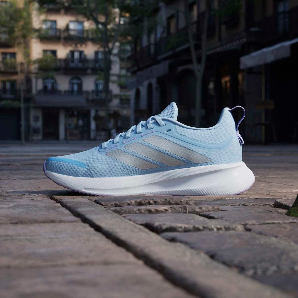 ZAPATILLAS MUJER ADIDAS RUNNING AZUL RUNBLAZE - 5
