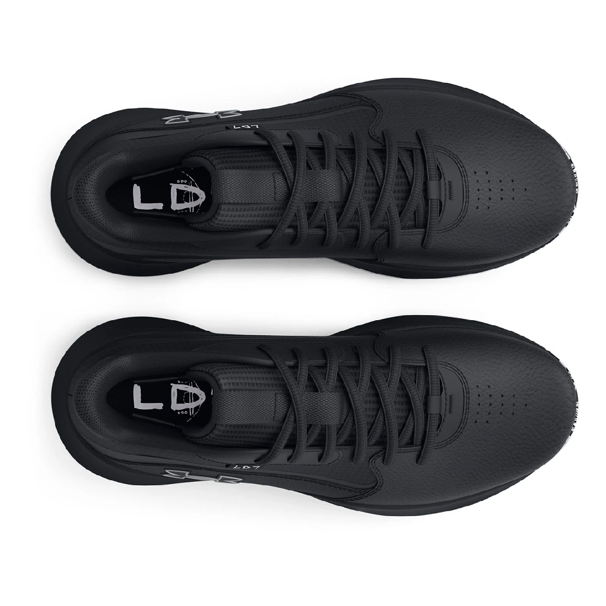 ZAPATILLAS UNISEX UNDER ARMOUR BASQUET NEGRO LOCKDOWN CUERO - 4