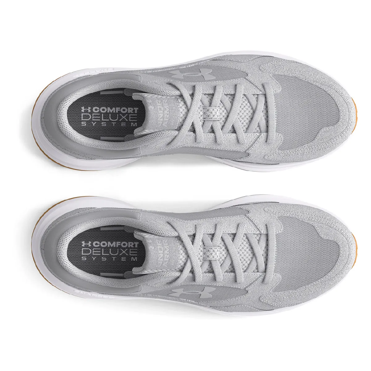 ZAPATILLAS MUJER UNDER ARMOUR TRAINING GRIS EDGE SUEDE CUERO - 4