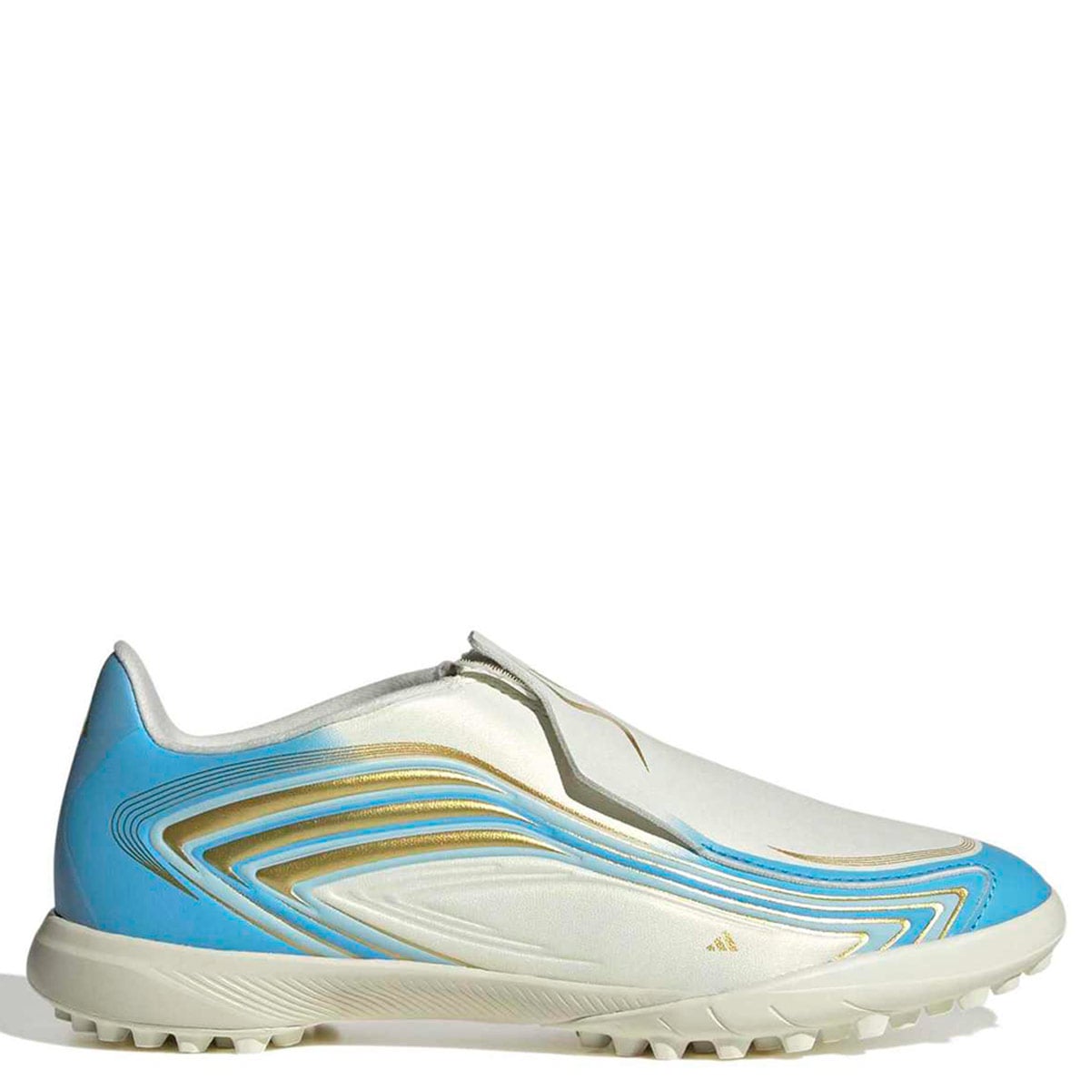 ZAPATILLAS NIÑO ADIDAS FÚTBOL PASTO SINTÉTICO BEIGE F50 MESSI LEAGUE - 1