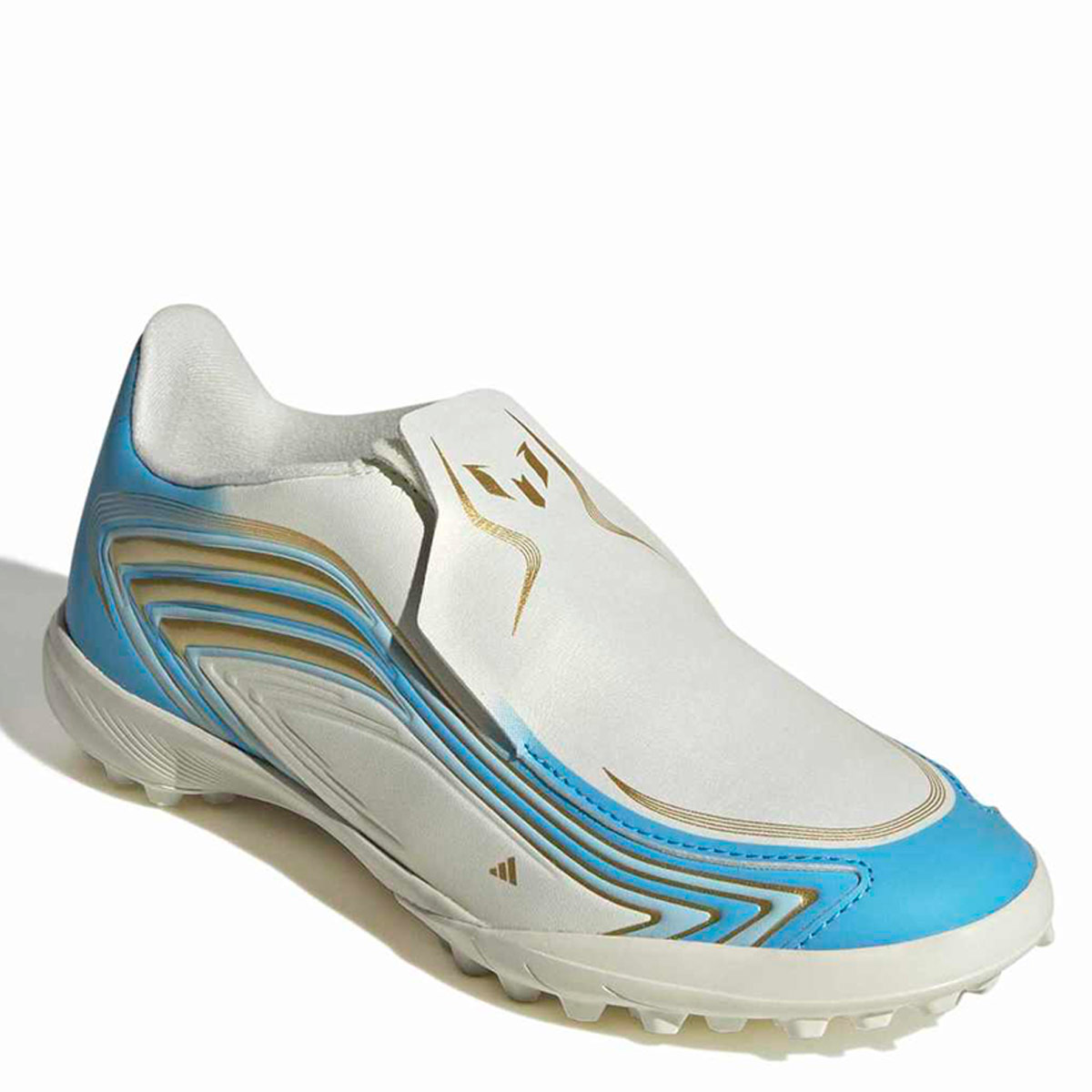 ZAPATILLAS NIÑO ADIDAS FÚTBOL PASTO SINTÉTICO BEIGE F50 MESSI LEAGUE - 2