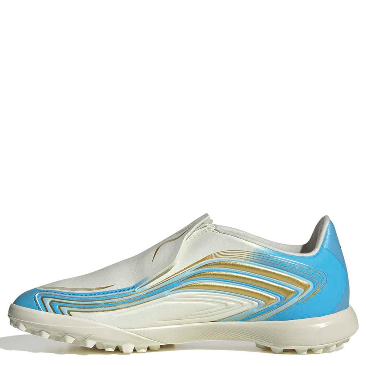 ZAPATILLAS NIÑO ADIDAS FÚTBOL PASTO SINTÉTICO BEIGE F50 MESSI LEAGUE - 3