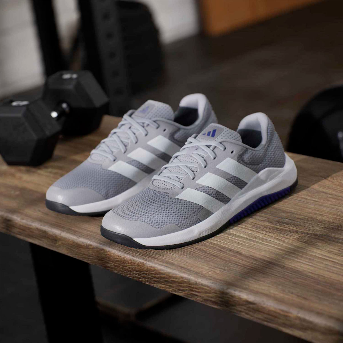 ZAPATILLAS HOMBRE ADIDAS CROSS TRAINING GRIS DROPSET BASE - 2