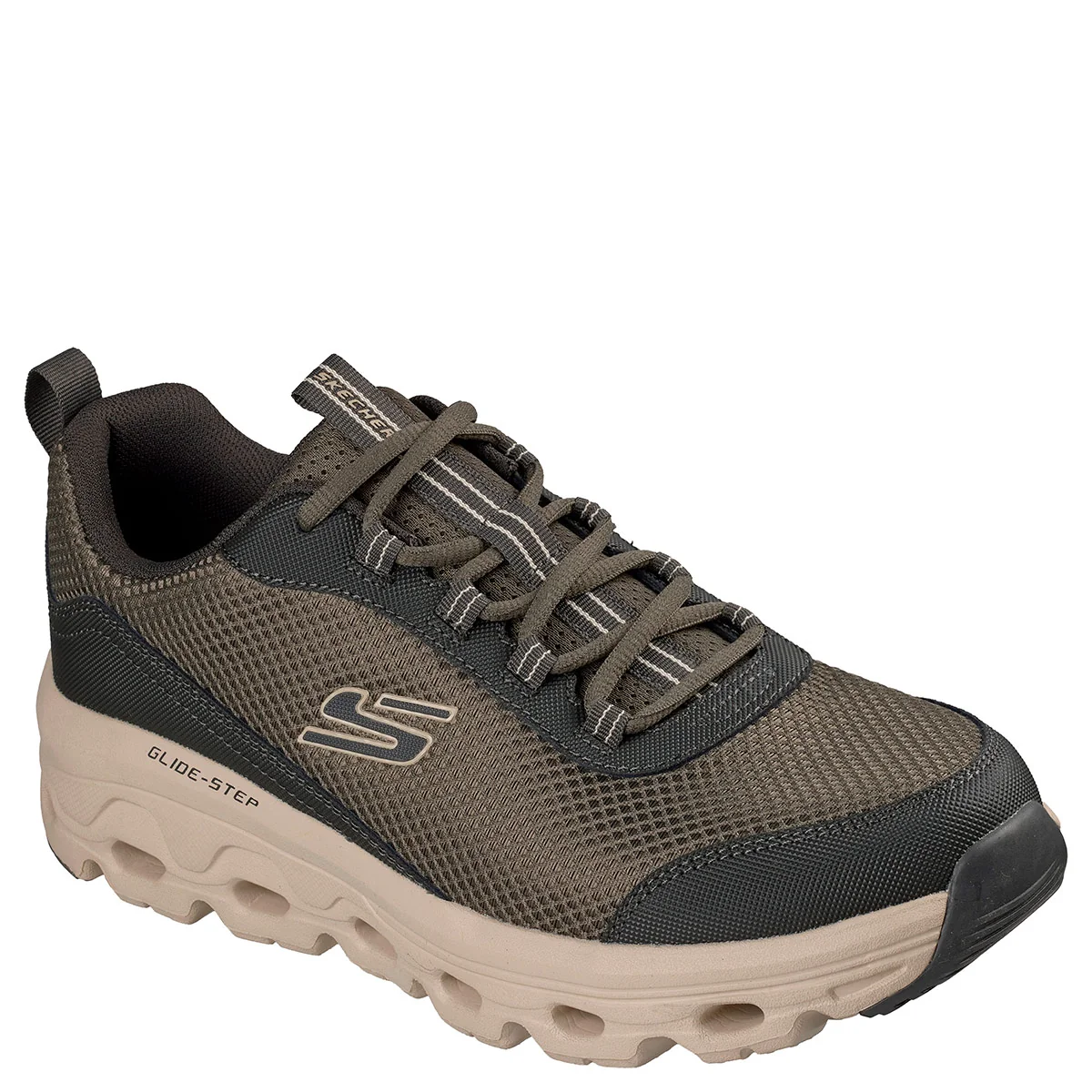 ZAPATILLAS HOMBRE SKECHERS RUNNING VERDE GLIDE-STEP SOLE - 2