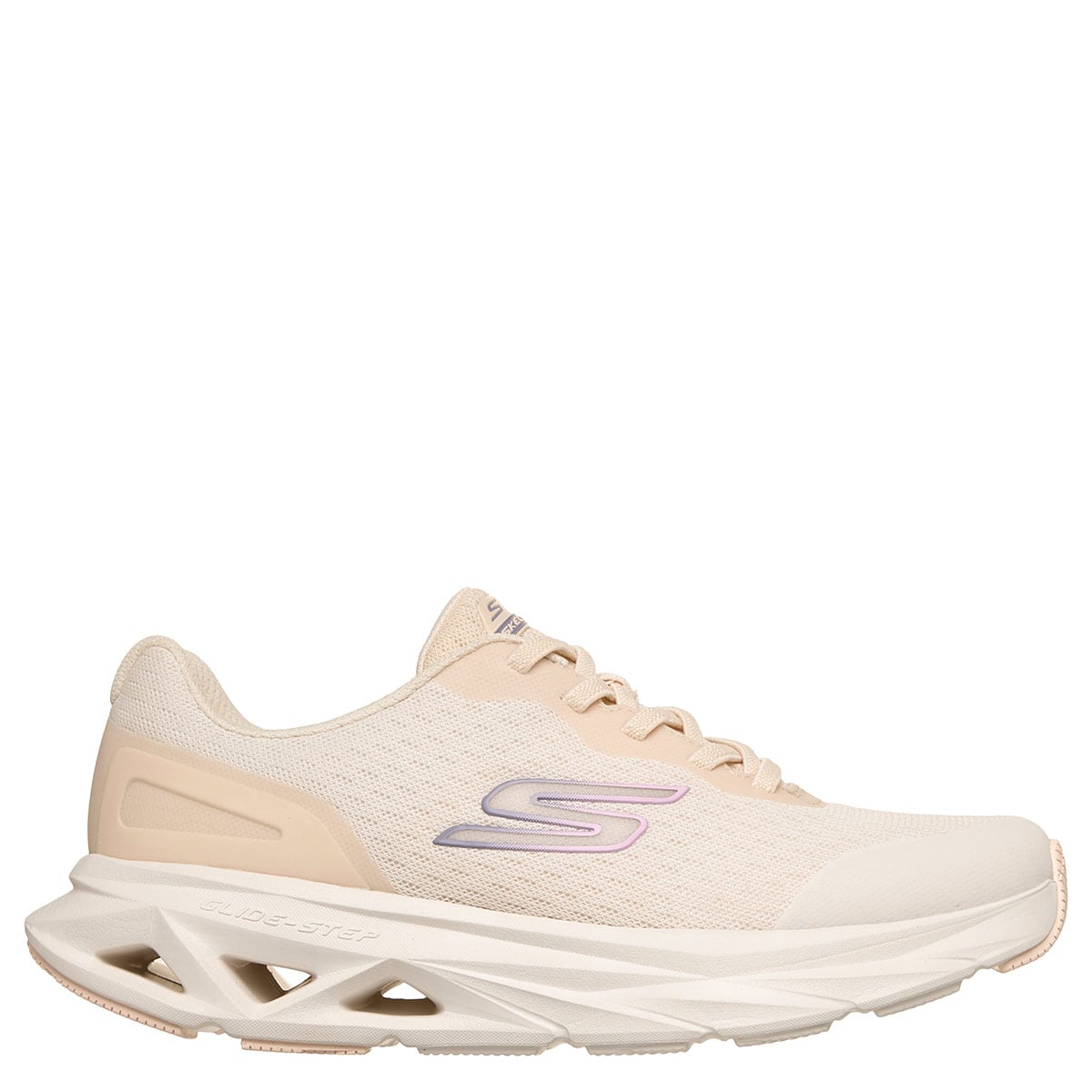 ZAPATILLAS MUJER SKECHERS RUNNING CREMA GLIDE-STEP VORTEX - 1