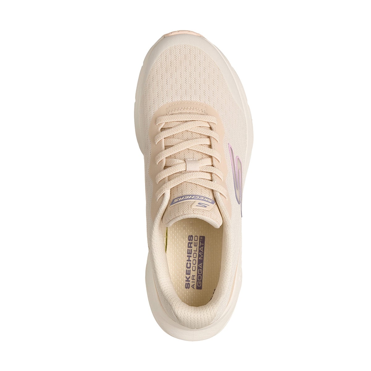 ZAPATILLAS MUJER SKECHERS RUNNING CREMA GLIDE-STEP VORTEX - 4