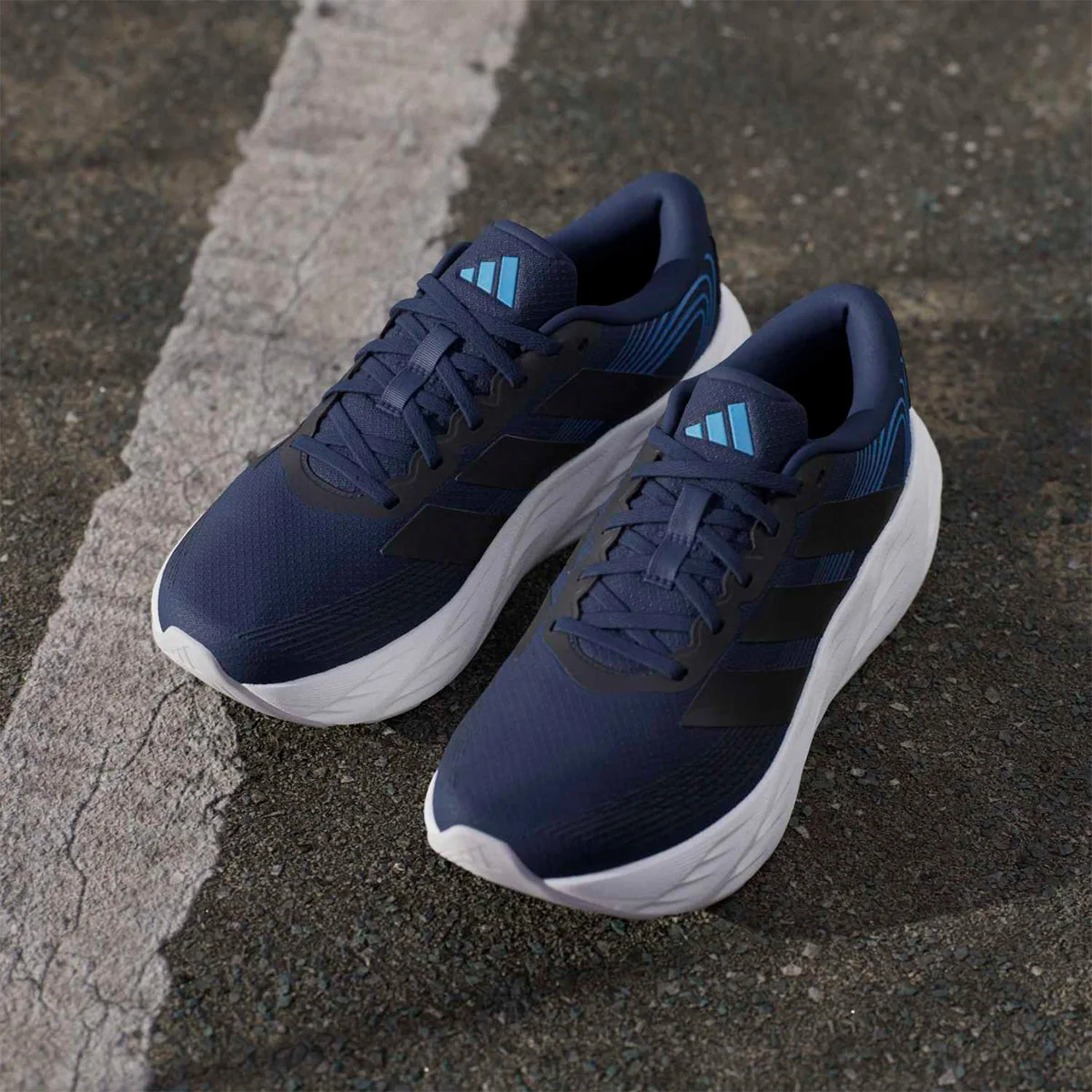 ZAPATILLAS HOMBRE ADIDAS RUNNING AZUL MARINO - 4