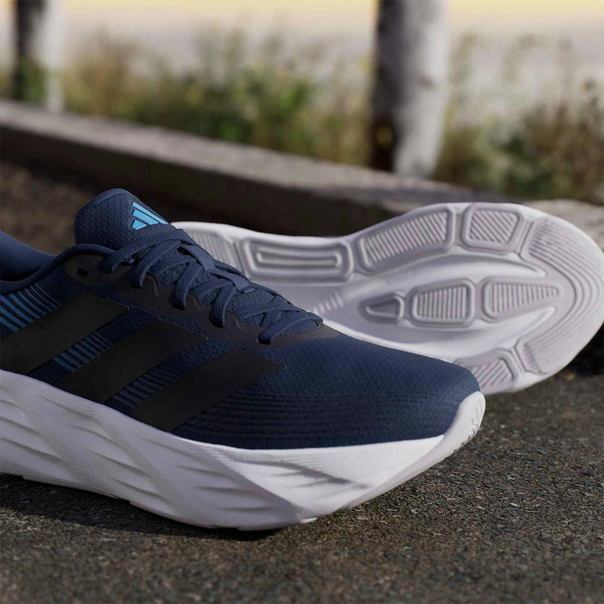 ZAPATILLAS HOMBRE ADIDAS RUNNING AZUL MARINO - 5