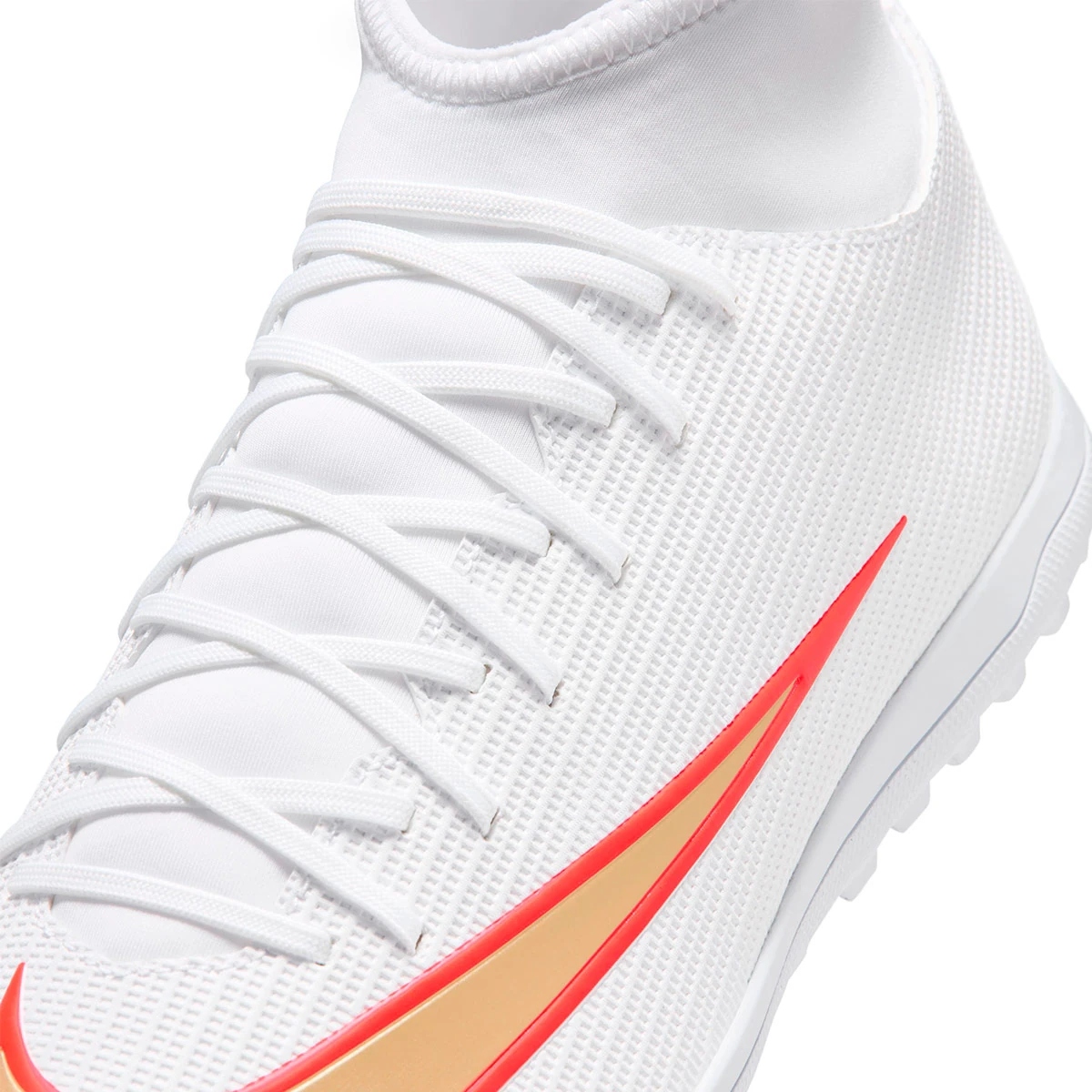 ZAPATILLAS UNISEX NIKE FÚTBOL PASTO SINTÉTICO BLANCO SUPERFLY 11 CLUB TF - 5
