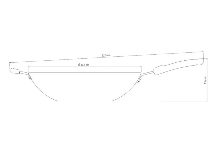 SARTÉN WOK TRAMONTINA NAPOLI ALUMINIO NEGRO 36 CM - 4