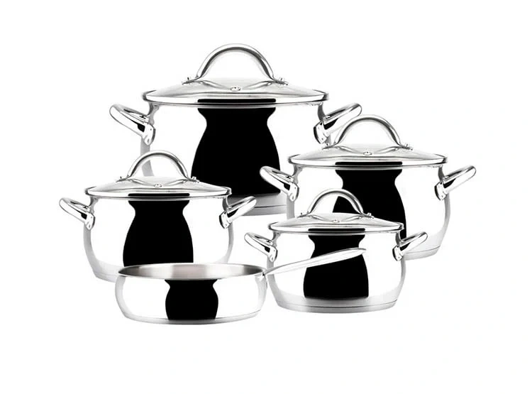 JUEGO DE OLLAS MAGEFESA KUCHEN ACERO 9 PIEZAS - 2
