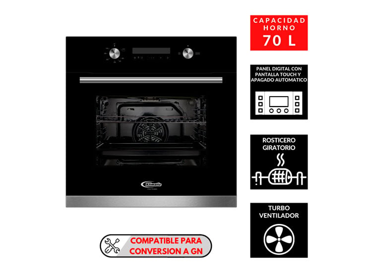 HORNO EMPOTRABLE GAS KLIMATIC BONN 70L - 1