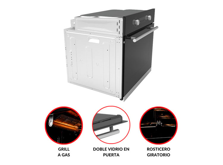HORNO EMPOTRABLE GAS KLIMATIC BONN 70L - 4