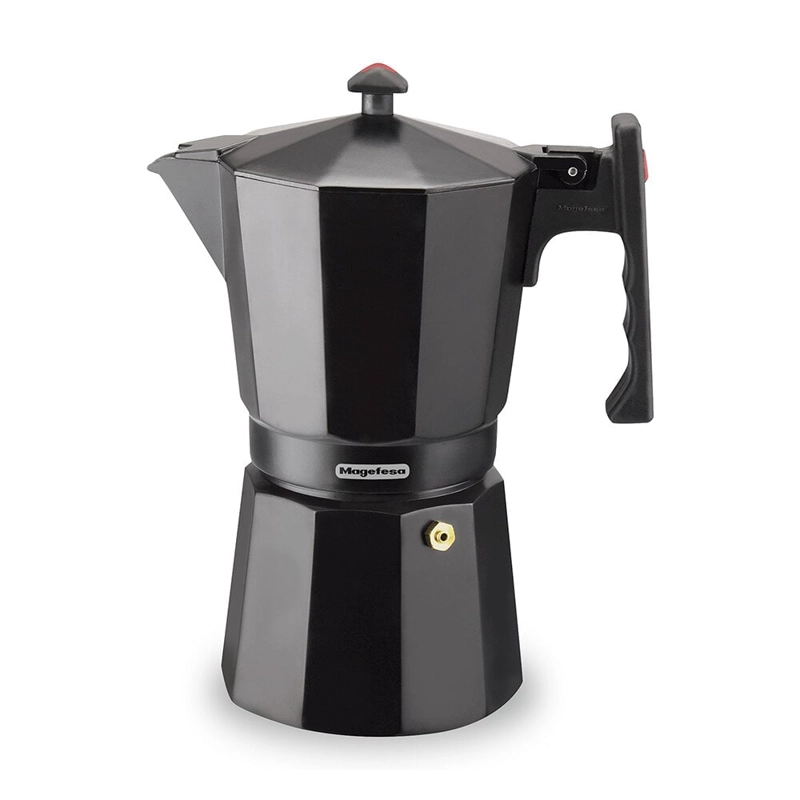 CAFETERA MAGEFESA 300 ML NEGRO ALUMINIO 3 PIEZAS COLOMBIA - 1