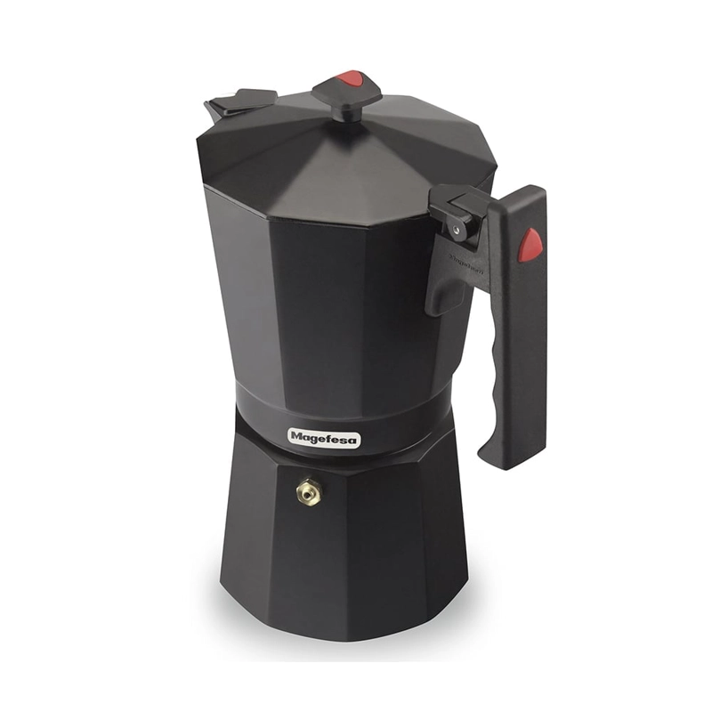 CAFETERA MAGEFESA 300 ML NEGRO ALUMINIO 3 PIEZAS COLOMBIA - 2
