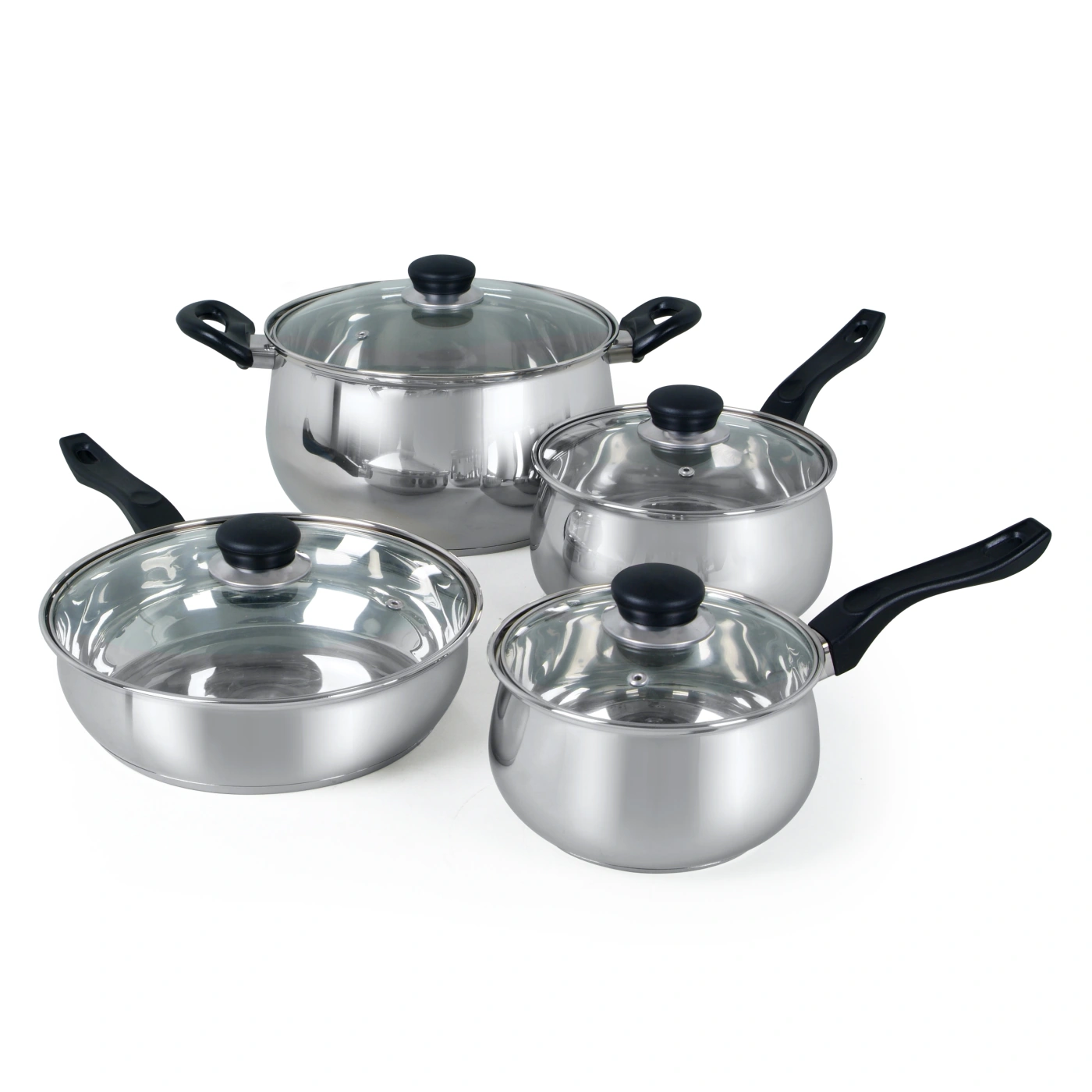 SET DE OLLAS OSTER RAMETTO 8.0 PIEZAS PLATEADO - 2