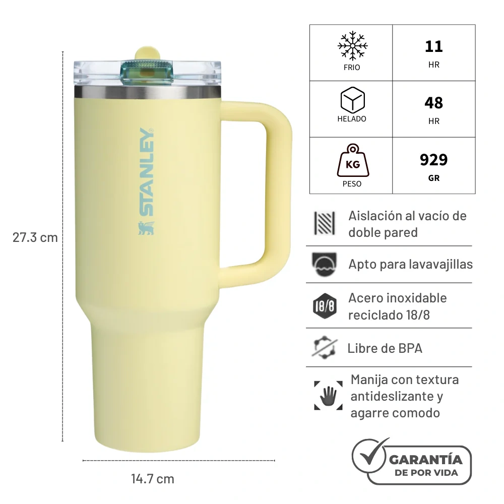TERMO STANLEY 40OZ QUENCHER PROTOUR POMELO - 3