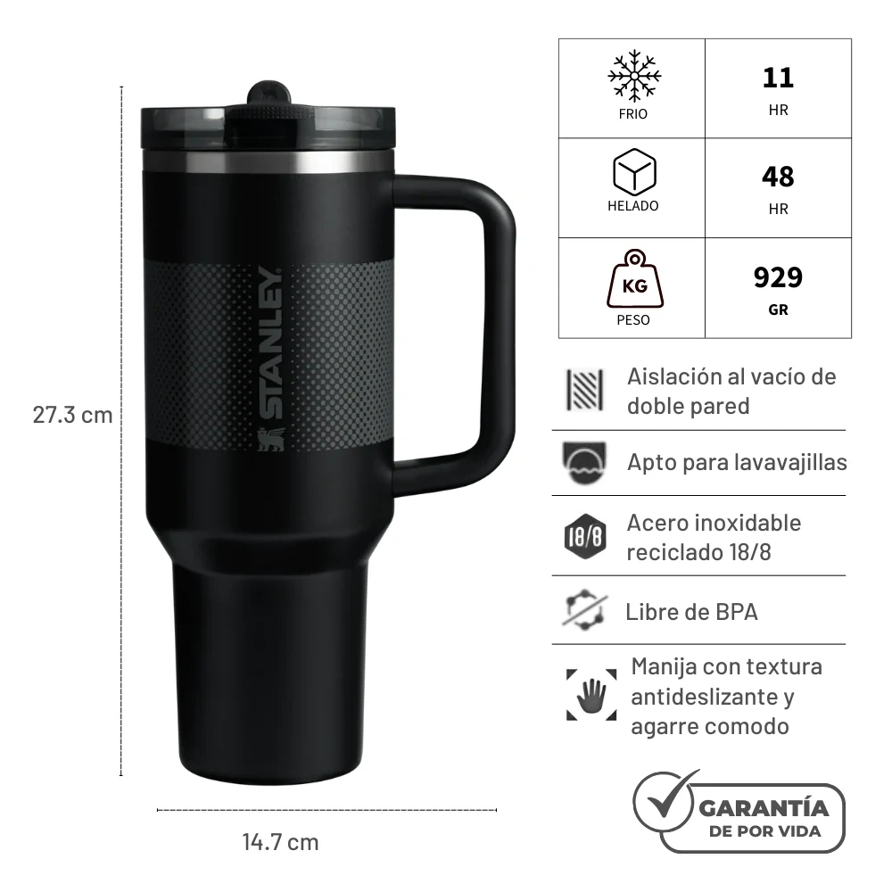 TERMO STANLEY 40OZ QUENCHER PROTOUR BLACK FADE 2.0 - 2
