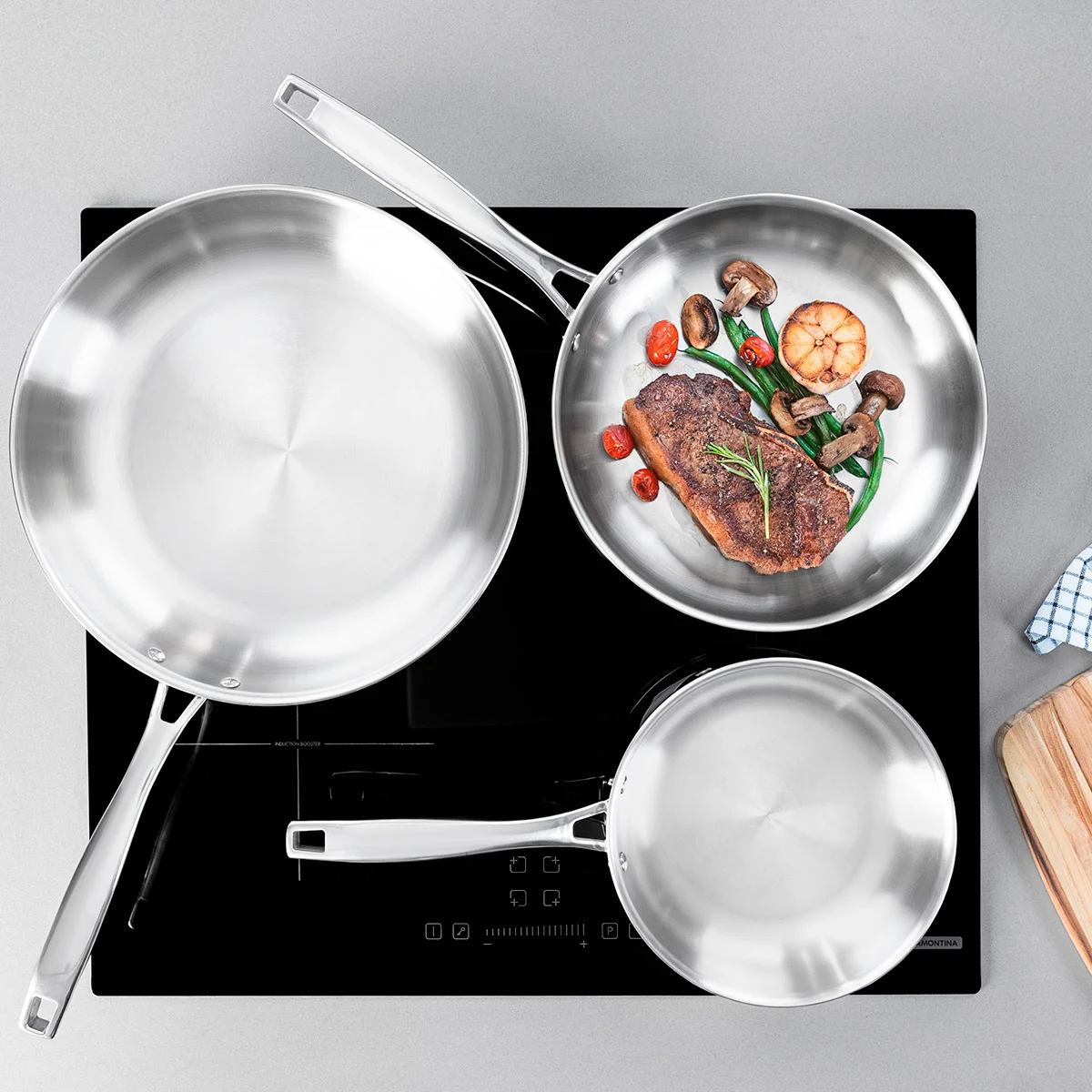 SARTÉN TRAMONTINA 62155200-GRANO 1.0 PIEZAS PLATEADO - 9