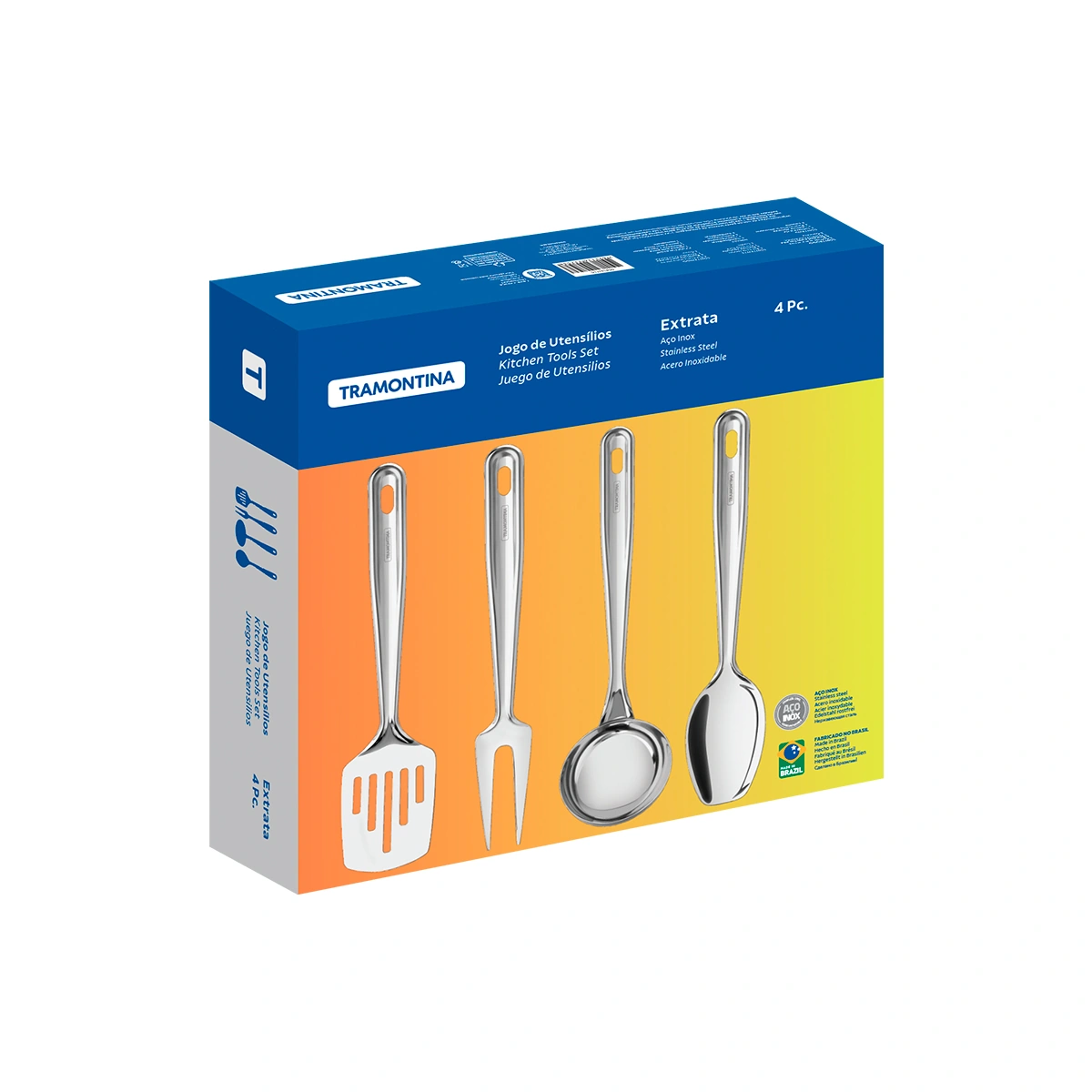 SET DE CUBIERTOS TRAMONTINA 66815/710-EXTRATA 4.0 PIEZAS PLATEADO - 3
