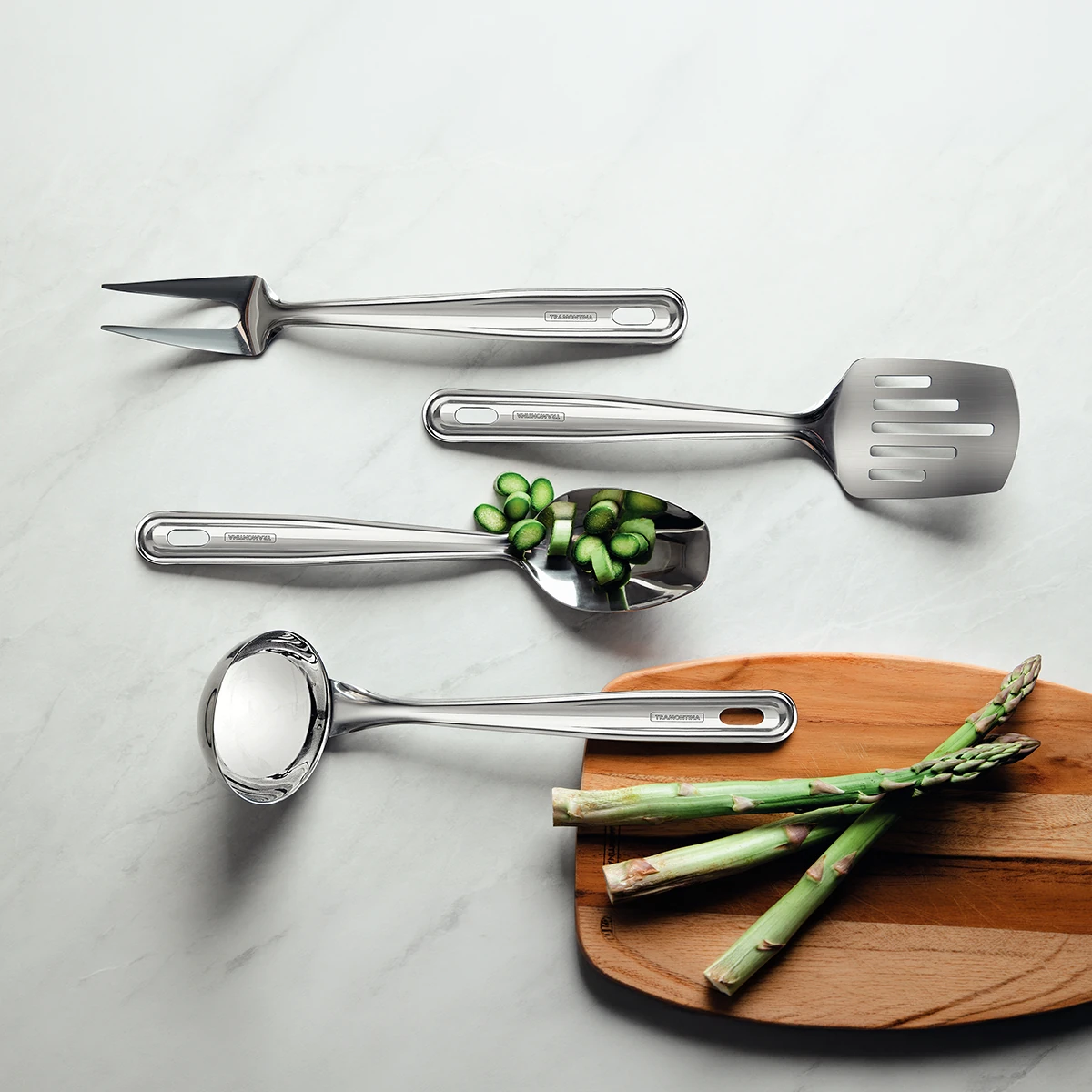 SET DE CUBIERTOS TRAMONTINA 66815/710-EXTRATA 4.0 PIEZAS PLATEADO - 4
