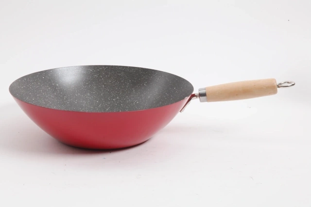 WOK DE ACERO AL CARBONO 30CM DENALI ROJO - 2